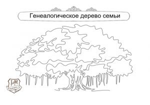 Раскраска дерева для оформления схемы своими руками