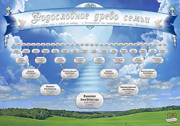 Купить воздушную заготовку родословного древа